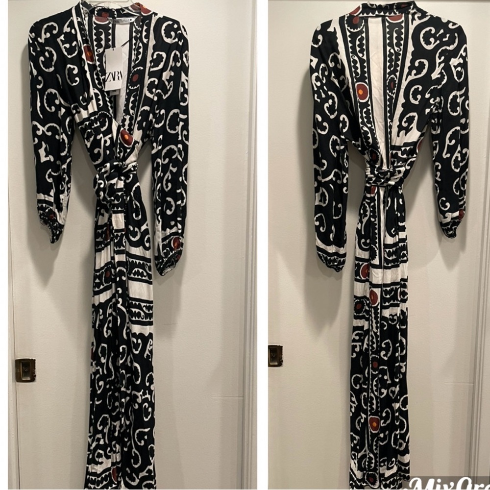 Zara Wrap Dress, size Medium, new with tags